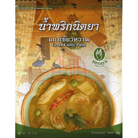 Nittaya GREEN Curry Paste 1KG x 10